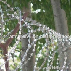 Razor Wire for Security Use, Electric Galvanized/Hot-dipped Zinc