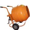 concrete mixer truck with portable concrete mixer