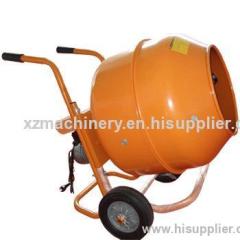 concrete mixer truck with portable concrete mixer