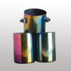 Colorful Universal stainless steel flexible dual automobile exhaust tip
