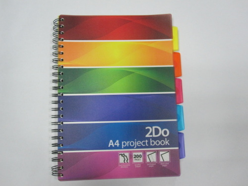 A4 PP softcover project/index notebook college ruled
