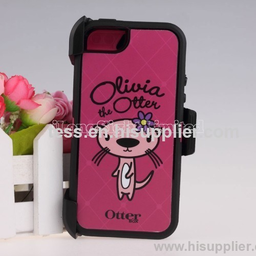 hot price for Otter Defender Friends Two-layer Silicon Case For iphone5