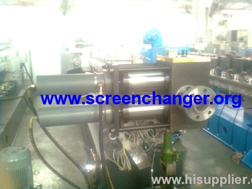 double pillar double channel hydraulic screen changer