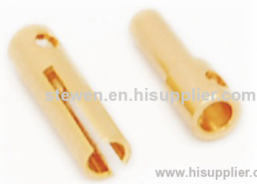 1.4MM gold plated banana oplug 