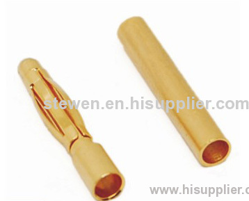 2.0mm regular gold plated banana plug