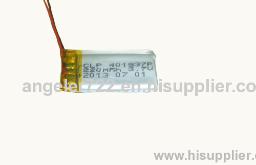 Lithium battery 3.7V 220mAh li polymer battery rechargeable battery