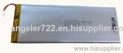 Lithium battery 3.7V 3200mAh li polymer battery tablet pc battery