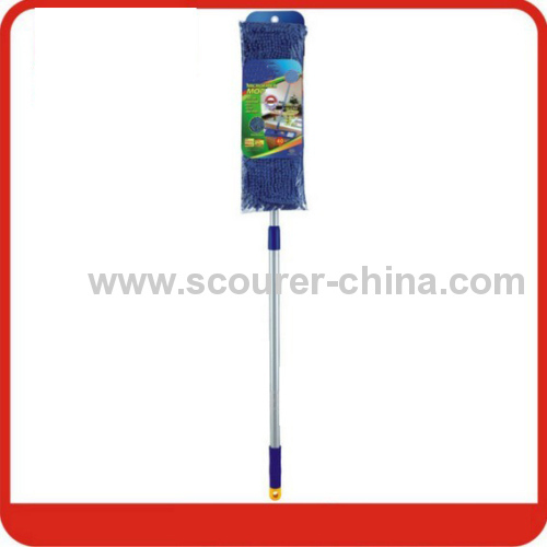 Chenille Flat Mop with telescopic handle 40*10cm frame size