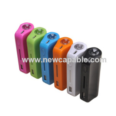 2,200mAh power bank with LED flashlight