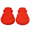 big snowman silicone baking pan molds