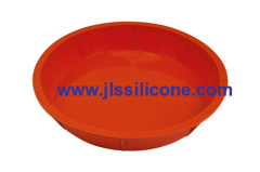 Big plain silicone cake and pizza silicone baking pan molds