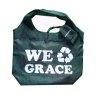 reusable shopping bag folding nylon mesh drawstring bag