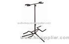 Classic Double Portable Music Stands Upright with Two Holds for Guitar