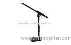 Desktop microphone stand portable, 500mm - 740mm black or chrome for Concert / stage show