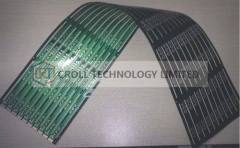 2L Flexible Printed Circuit Board Green Coverlay LED Strip Line