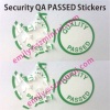 Prompt Quality Passed Destructible Labels,Dia 20mm Round Security Calibration QA Passed Labels,Eggshell Stickers