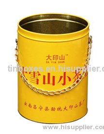 Promotional round tin bucket