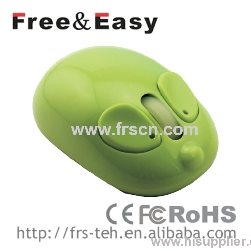 Real mouse of Green computer 3d wireless animal mouse