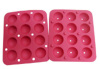 12 cavity semisphere cake bakeware silicone baking molds