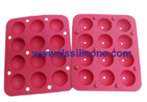 12 cavity semisphere cake bakeware silicone baking molds