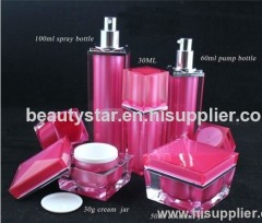 30ml 50ml 100ml Square Acrylic Luxury Cosmetic Cream Jar