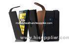 Flip Design Nokia Leather Phone Case , Nokia lumia 920 PU Leather Cover , Black