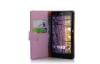 Pink Fashion PU Wallet Cell Phone Case For Sony Xperia Z / L36h / Yuga,c6603 / L36i