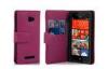 Fashion Wallet Cell Phone Case Cover Stand For HTC windows phone 8X
