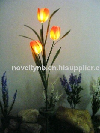 solar tulip flower light