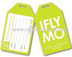 custom logo pvc luggage tag