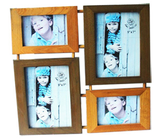 4 Photos Wood Picture Frame