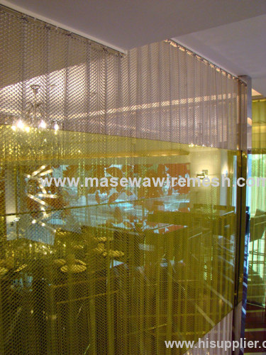 metal wire mesh as curtains