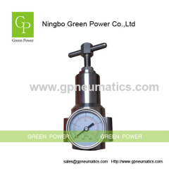 Stainless steel SS316 pneumatic high pressure regulator