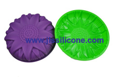 big sunflower silicone cake baking molds pie bakeware mould
