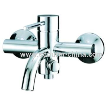 Wall Mounted Exposed Bath Shower Faucet for Bathtub