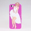 2013 hot sale Silicon case for iphone 5G with Marilyn Monroe Soft 3D