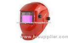 Red Solar Welding Helmet auto shade , plastic DIN 4 / DIN 913