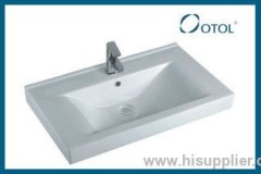 OT-2006 bathroom ceramic cabinet basin