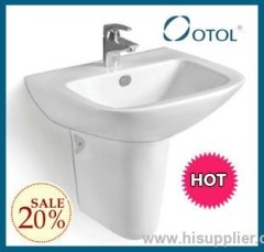 Wall hung basin OTOL-W201 bathroom basin