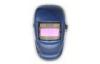 Blue full head welding helmet adjustable with LED light