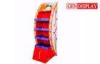 Retail Floor Paper POS Display Stand Racks With Matt Film Lamination