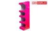 Pink Retail Economic Candy Display Racks With Colorful Printing