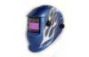 Blue Paint Welding Helmet adjustable , electronic and full head