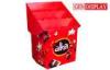 Tiered Advertising Cardboard Dump Bin For Snack Foods , Corrugated