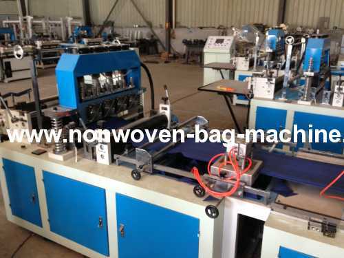 Newest full automatic non woven bag making machine with handle sealing