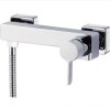 Wall Mounted Exposed Shower Faucet with zinc alloy handle