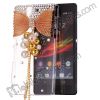 3D Bowknot Crystal Diamond Transparent Hard Case for Sony L36h Xperia Z L36i Yuga C6603 C6602 C660X