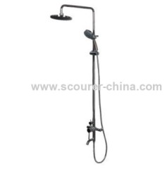 Brass body Wall Mounted Exposed Shower Faucet with Shower Kit