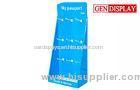 Folding Paper Corrugated Cosmetic Display Stands With UV Coating