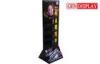 Glossy Carton Floor Cosmetic Display Stands Retail For Exhibitions